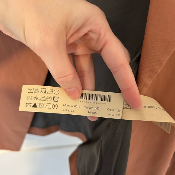 Massimo Dutti Pink/Peach Blazer - Picture 6 of 12